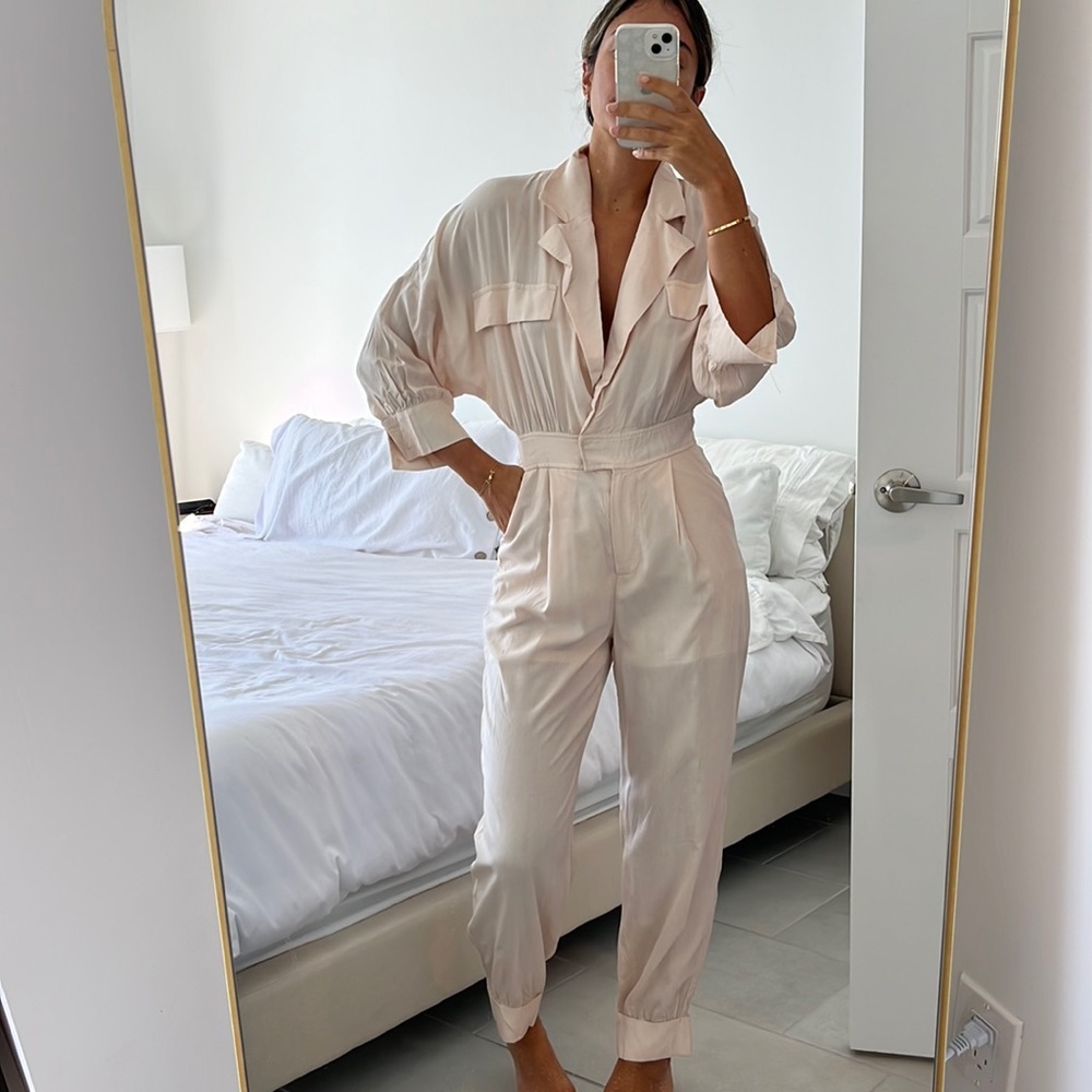 Peach jumpsuit